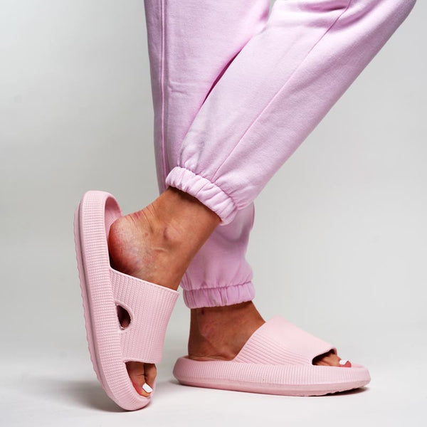 Pink / 4 Slipper The Cloudies - Best Shoes For Tired and Swollen Feet Cloud Slides