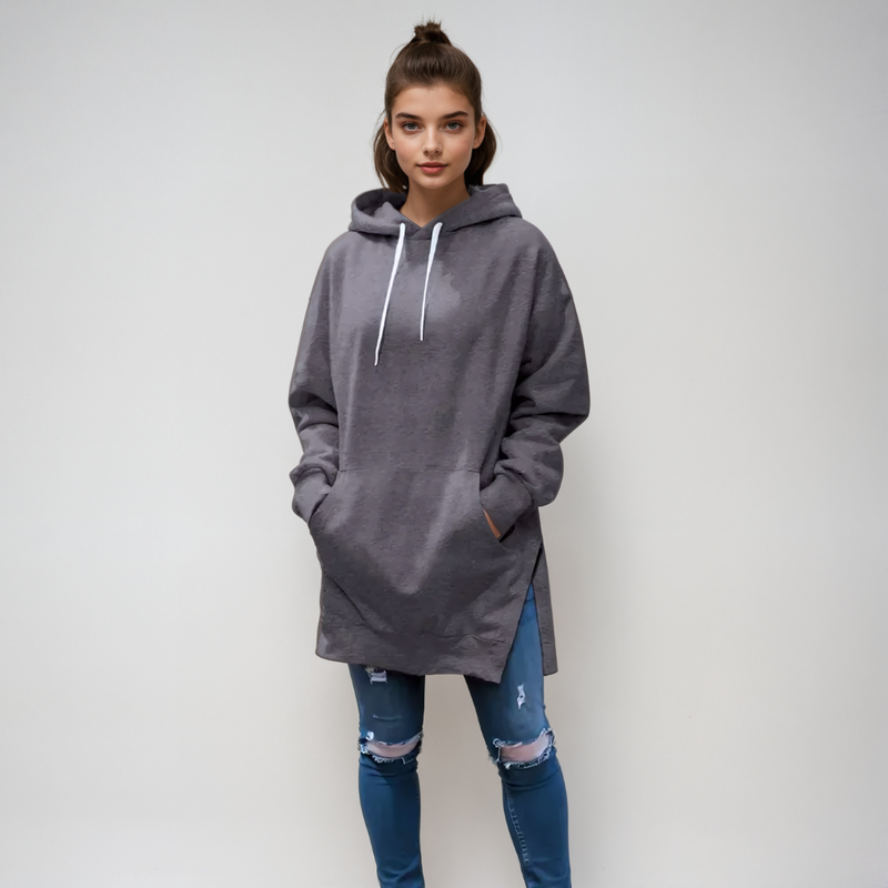 OVERSIZED HOODIE DRESS OVERSIZED HOODIE DRESS