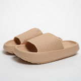 Oat Latte / 4 Slipper The Cloudies ™ - Orthopedic Slippers With Extra Compressible Thick Sole Cloud Slides