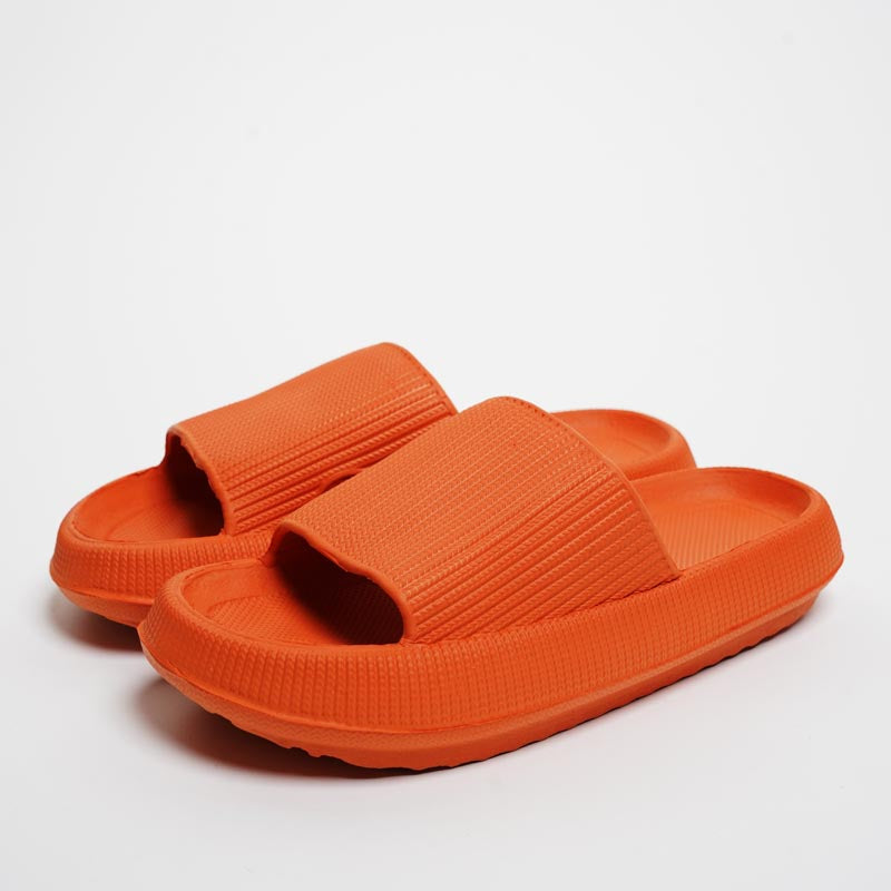Orange / 4 Slipper The Cloudies ™ - Orthopedic Slippers With Extra Compressible Thick Sole Cloud Slides